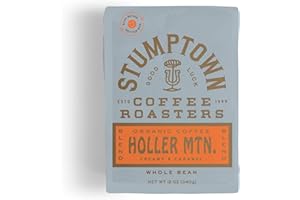 PEET'S COFFEE Stumptown Coffee Roasters, Medium Roast Organic Whole Bean Coffee - Holler Mountain 12 Ounce Bag with Flavor Notes of Citrus Zest, Caramel and Hazelnut