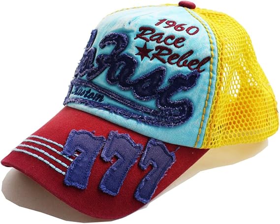 Amazon Co Jp Quintetto クインテット 777 スリーセブン ビンテージ メッシュキャップ メンズ Cap 帽子 ベースボール スナップバック 刺繍 10 Cs4 006 レッド Red 服 ファッション小物