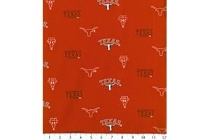Jo-Ann Stores NCAA Cotton Fabric-Texas Herringbone