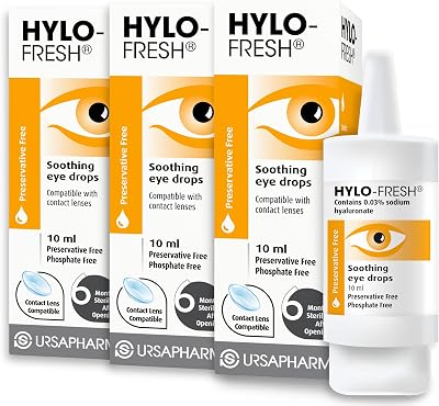 HYLO Fresh Eyedrops Triple Pack 3x10ml - Soothing Dry Eye Relief