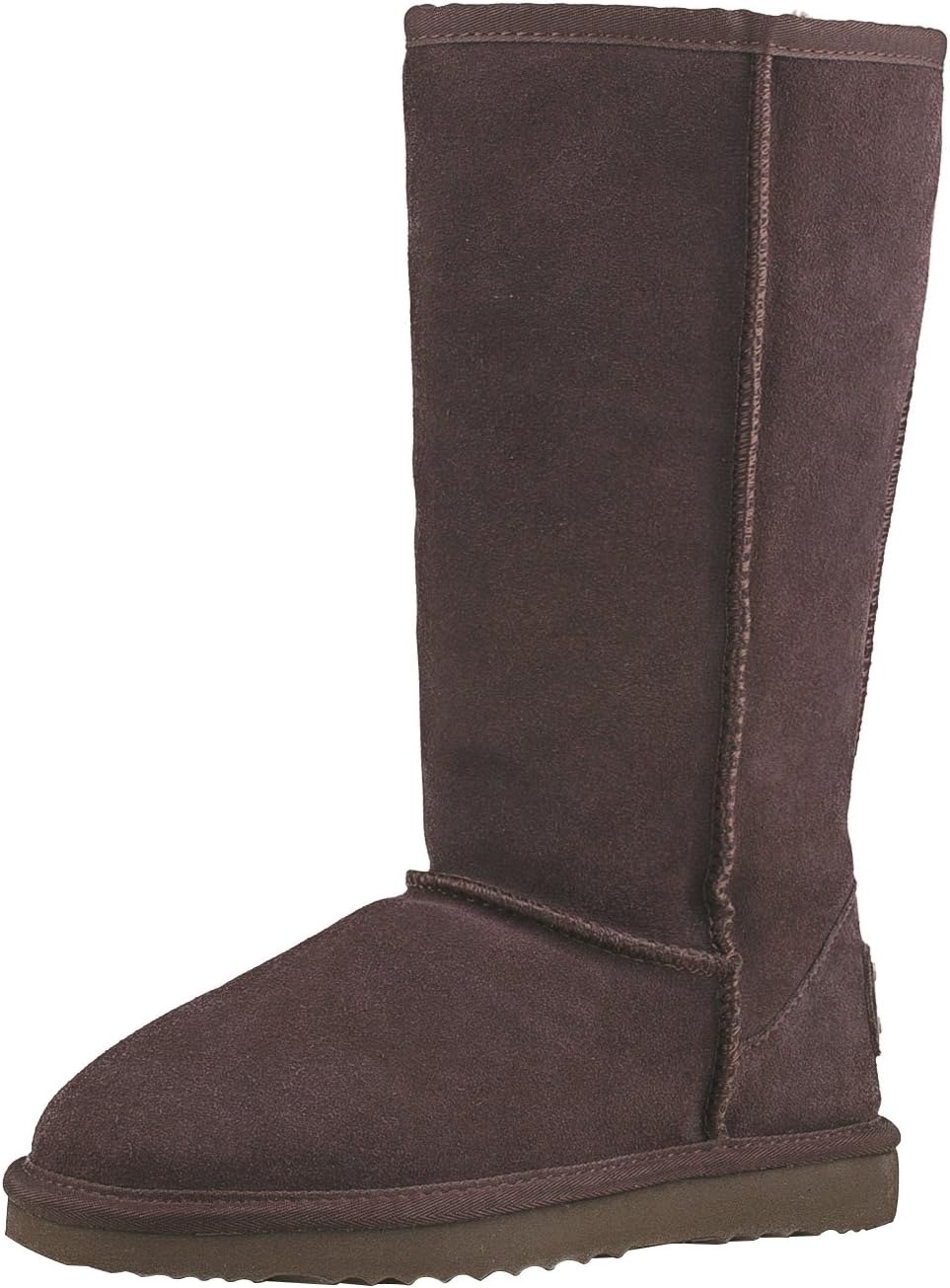 Shenduo Women's Classic Water Resistant Leather Boots High Snow Boots D5115