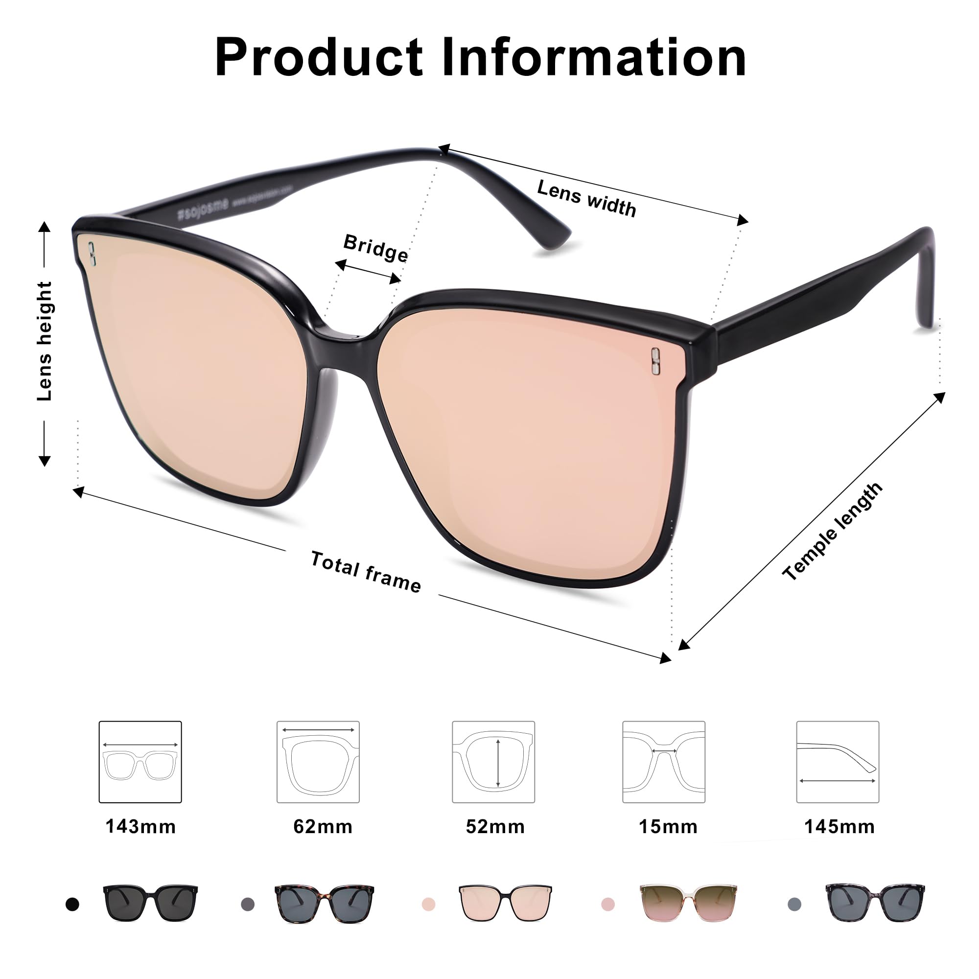 SOJOS Sunglasses for Women Men Vintage Style Shades SJ2157