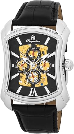 Burgmeister Wisconsin BM113-122 - Reloj de caballero automático, correa de piel color negro