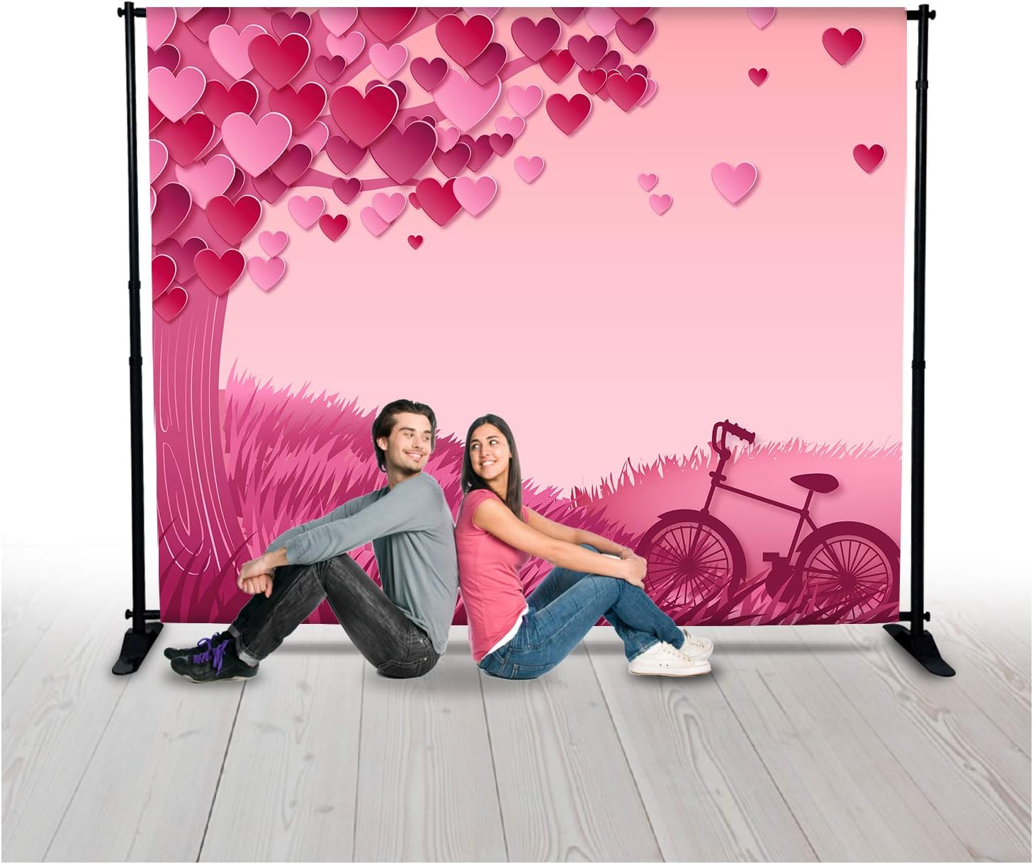 Bannerbuzz Valentine S Day Heart Tree With Bicycle Amazon Co Uk