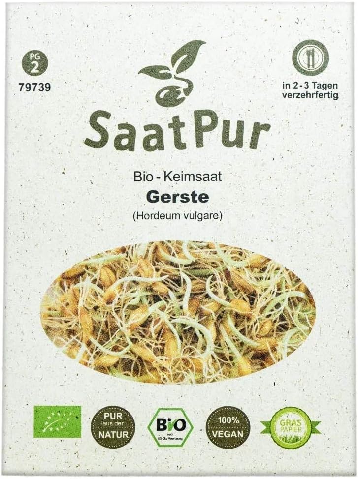 saatpur bio Semillas germinadas – para semillas de cebada Travesaños
