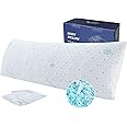 Dreamood Cooling Body Pillow with Pillowcase, Adjustable Shredded Memory Foam Pregnancy Long Full Bed Body Pillows for Adults Side Sleeper - with Washable Soft Cooling Double-Sided Cover, 20x54 inch