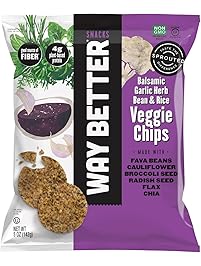 Balsamic Garlic Herb Bean & Rice Veggie Chips With Sprouted Seeds