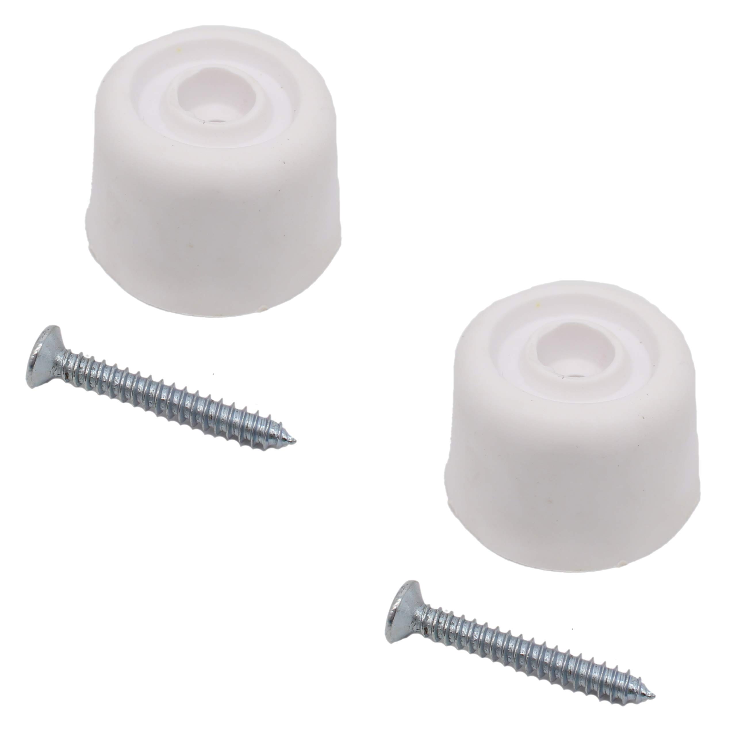 Rubber Door Stop White Pack of 2