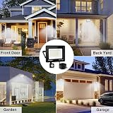 Tailcas Security Lights Outdoor Motion Sensor 50W 4500LM IP66 Flood view 7
