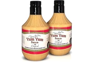 Terry Ho's Yum Yum Sauce Original - Sweet and Tangy Mayonnaise-Based Sauce for Dipping, Marinade, and Dressing - Cocktail Sauce for Shrimp, Japanese Steak, Chicken, Pork, and Vegetable Salad - 32oz (Pack of 2)