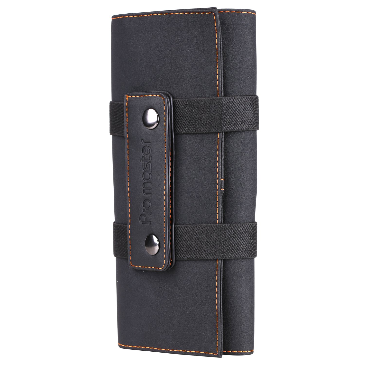 Salon Hair Tools Bag, Stylist Barber Scissors Pouch Bag, Soft Fabric Roll-Up Organiser, Black Color