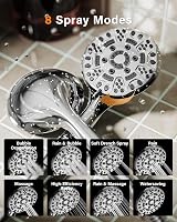 Cobbe High Pressure Shower Head and Hose Set 8 Modes 1.5M Universal view 2