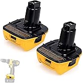 DCA1820 Adapter for Dewalt 18V to 20V, Upgraded Dewalt Battery Adapter Converter Compatible with DCB201, DCB203, DCB203BT Com
