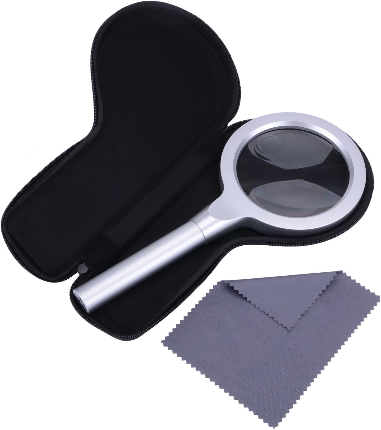 Handheld Magnifying Glass with Light,3x 5x magnification Jumbo Size