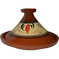 Moroccan Lead Free Cooking Tagine Glazed X-Large 13 Inches in Diameter Authentic Food