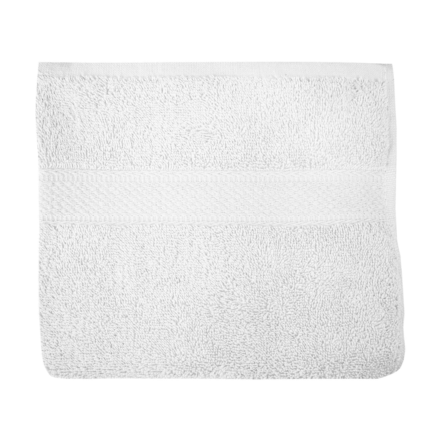Soleil d'ocre Lagune Cotton Bath Towel 50 x 90 cm White