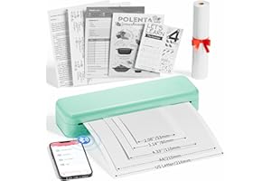 Itari M834 Portable Thermal Printer, Portable Printer for Travel Supports 8.5" x 11"& A4 Size,Portable Wireless Printer, Mobi