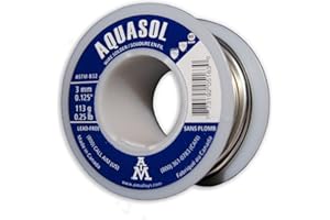 AIM Aquasol Plumbing Solder, Silver Bearing, 0.125inch dia, 1/4 Lb Spool