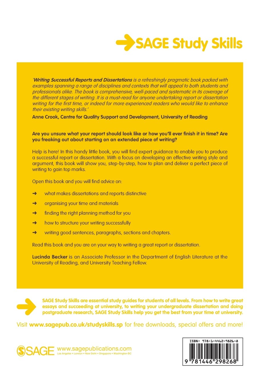 Writing Successful Reports and Dissertations (SAGE Study Skills Series)  Hardcover – 20 Oct 2014