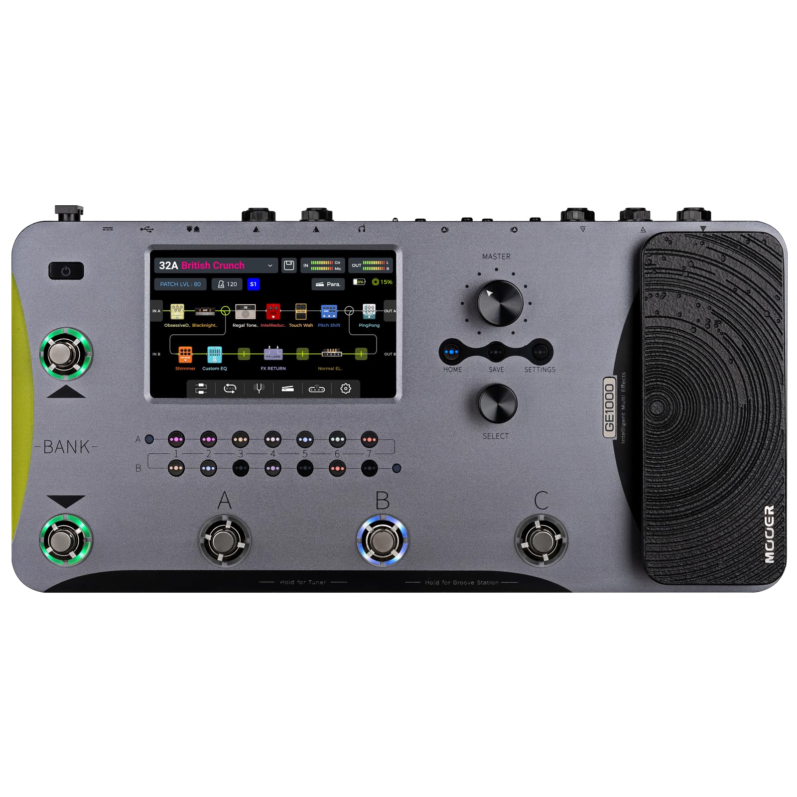 MOOER GE1000 Guitar Mutieffects Pedal Processor