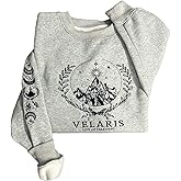 Besglamo Embroidered Velaris Sweatshirt, Velaris City Of Starlight Embroidered Shirt, The Night Court, SJM ACOTAR