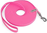 Wolfone Pink 12m Long Line Lead Waterproof Recall Training Dog Lead view 1