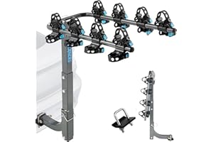 GOEHNER'S Upgrade 2.0 Hitch Bike Rack – Heavy-Duty Dual Locking, 240LBS Max Load | Hanging Bike Carrier for Car, SUV, Truck & RV with 2” Receiver, High-Strength Double Arms for Enhanced Stability