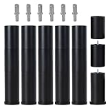 Skuehod 12 Inch Bed Legs Replacement for Adjustable Bed Base Frame, 3 in 1 Screw in Legs, 4 Kinds Threads Contained, Set of 6
