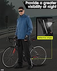 33,000ft Men's Rain Pants Waterproof, Windproof