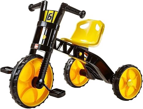 Amazon Co Jp 子供のための三輪車 トライクイージークリップとポータブル1歳 5歳の赤ちゃんに適して 黄色 76x56 X 46 Cm ホーム キッチン
