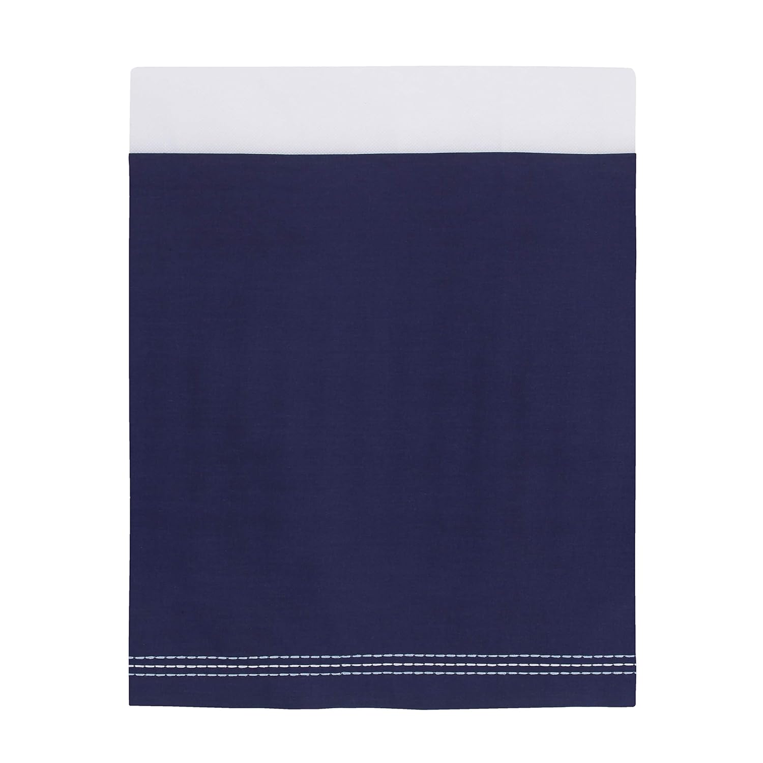 navy blue crib skirt
