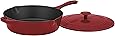 Cuisinart Chef's Classic Enameled Cast Iron 12-Inch Chicken Fryer with Cover, Cardinal Red
