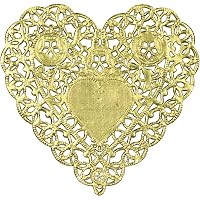Hygloss Gold Foil Doilies – 10 Zoll, Rund, 72 Stück, Made In USA, Für Tischdeko, Basteln, Hochzeiten & Partys