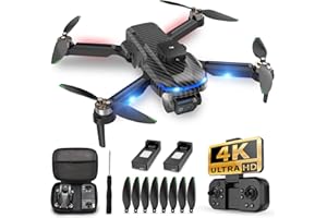 ROTAZA Drones With Camera,4K Camera Mini Drone - Foldable, Adjustable Lens, Headless Mode, One Key Take Off/Land,Carrying Case, Adjustable Lens, for Kids, Adults, Beginners