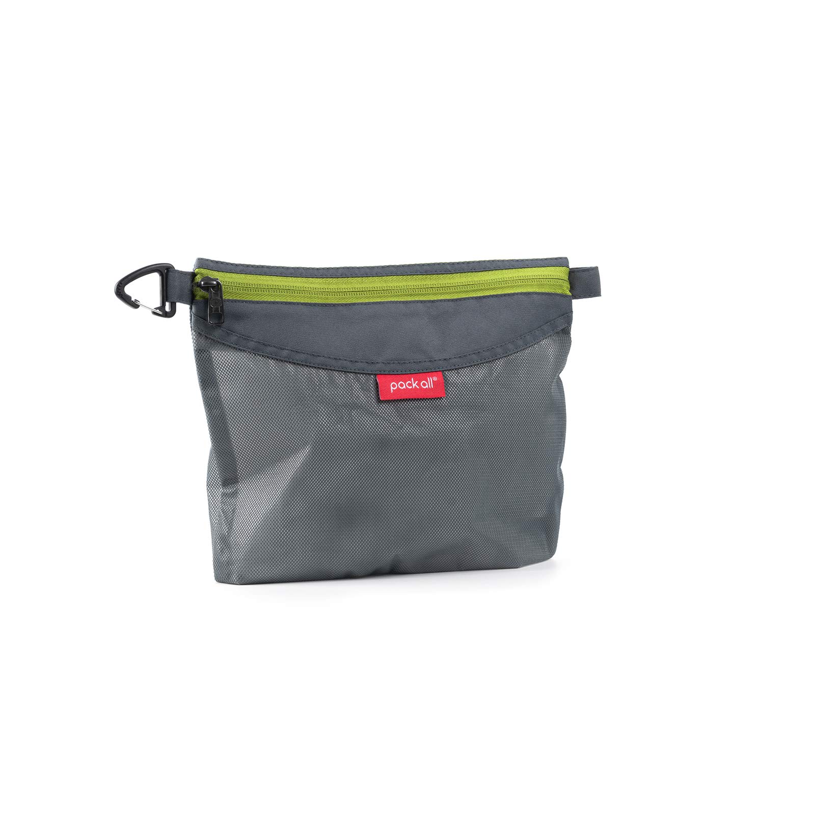 Photo 1 of pack all Water-resistant Material Zipper Pouch, Mesh Zipper Bags for Storage, Travel, Office (Gray, Medium)