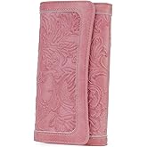 MEITRUE Women's Wallet Leather RFID Blocking Trifold Ladies Purse Embossed long Clutch Card Holder Phone Checkbook Organizer