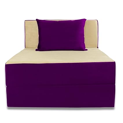 Adorn India Single Seater Sofa Bed (Multicolour)