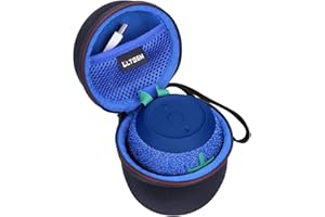 LTGEM Hard Case for Ultimate Ears WONDERBOOM 3 / WONDERBOOM 2 / WONDERBOOM Small Portable Wireless Bluetooth Speaker - Travel Protective Carrying Storage Bag(Black+Blue)