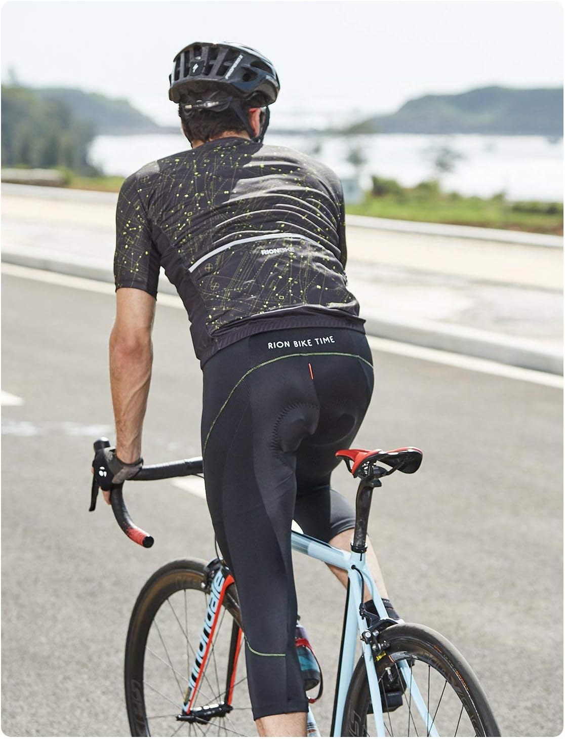 RION Men's Cycling Jersey Breathable Bike Shirt Short Sleeve Tops Pockets (New Size Chart) : Clothing