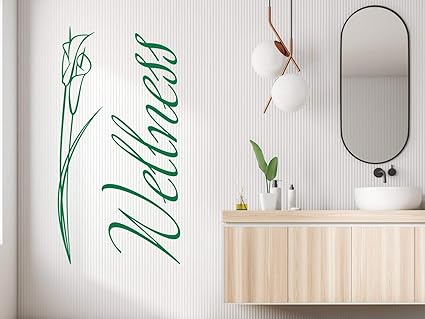 GRAZDesign Wandaufkleber Entspannung mit Calla Blume, Fliesen