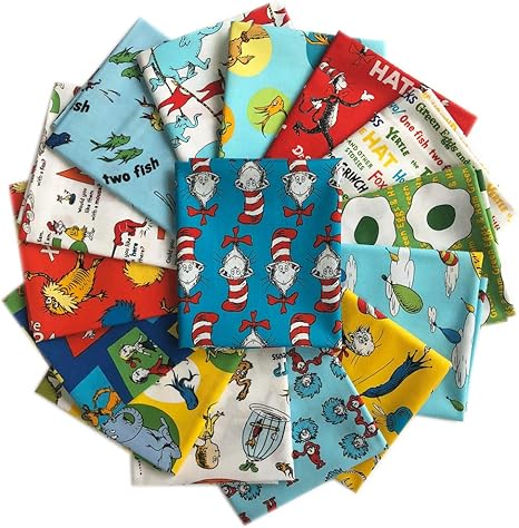 cat and the hat fabric