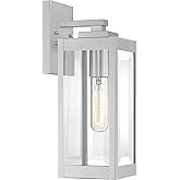 Quoizel Westover 14 1/4" High Silver Outdoor Wall Light