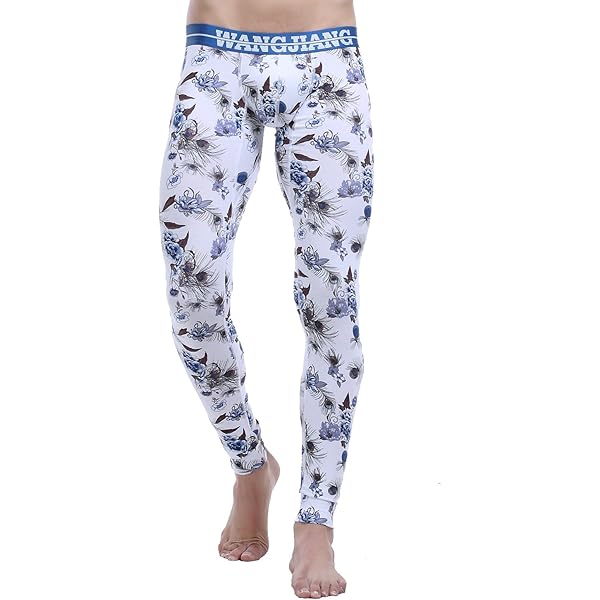 Men's Removable Pouch Thermal Underwear - Long Johns With Snap Front & Backless Design