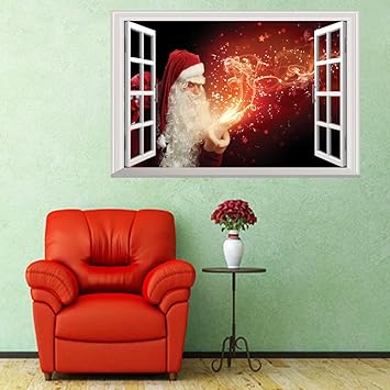 Weihnachtsdeko Weihnachtssticker Abnehmbare Wandsticker Fensterbilder Fur Kinderzimmer Buro Schaufenster Weihnachtsschmuck Wand Aufkleber Dekoration Zubehor Diy Weihnachten Dekoration Fenster Aufkleber Wand Aufkleber Pvc 50 Cm 70 Cm D Amazon De