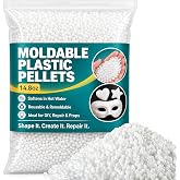 Sukh 14.8oz Moldable Plastic Pellets - Thermoplastic Beads Polymorph | Meltable &amp; Reusable Plastic for Crafts, DIY, Cosplay, Modeling, Temporary Repair, Halloween Vampire Teeth Fangs