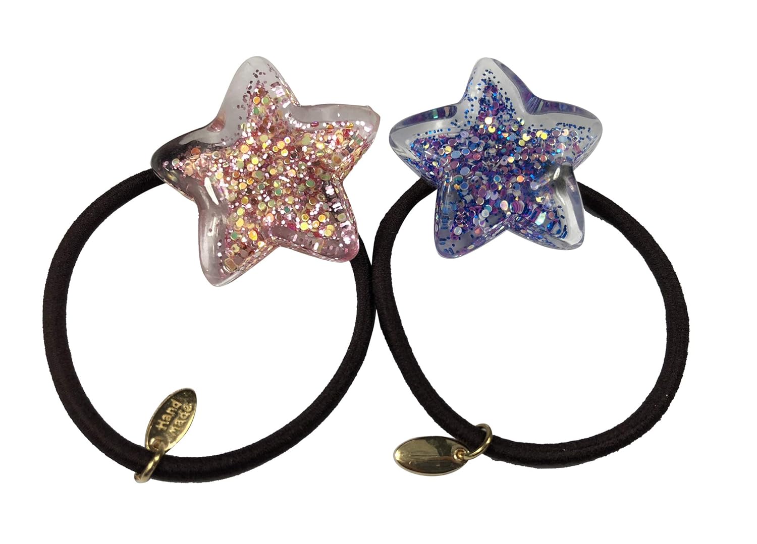 Amazon Com Glitter Crystal Stars Hair Ties Hair Ropes Hair