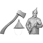 Nicky Bigs Novelties Silver Tin Funnel Hat And Lifesize Axe Costume Set Matte Silver Plastic Adult Cosplay Props
