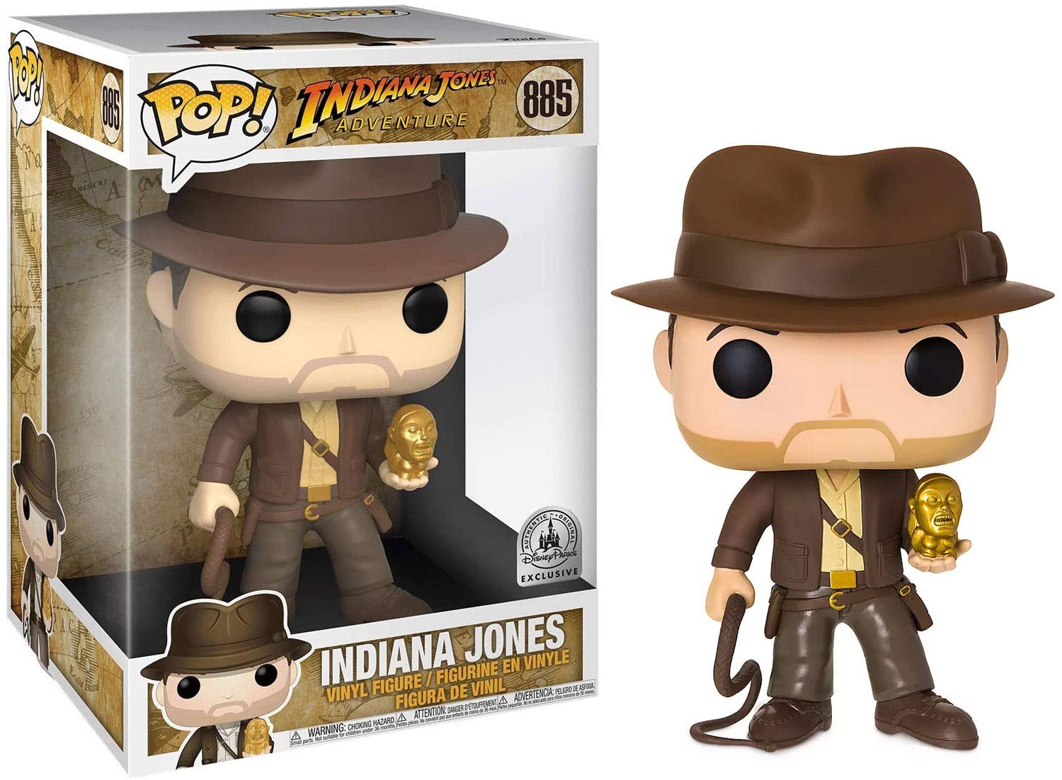Funko Pop! Movies: Indiana Jones - Indiana Jones (10-inch Exclusive) #885 (10-inch Disney Parks Exclusive)