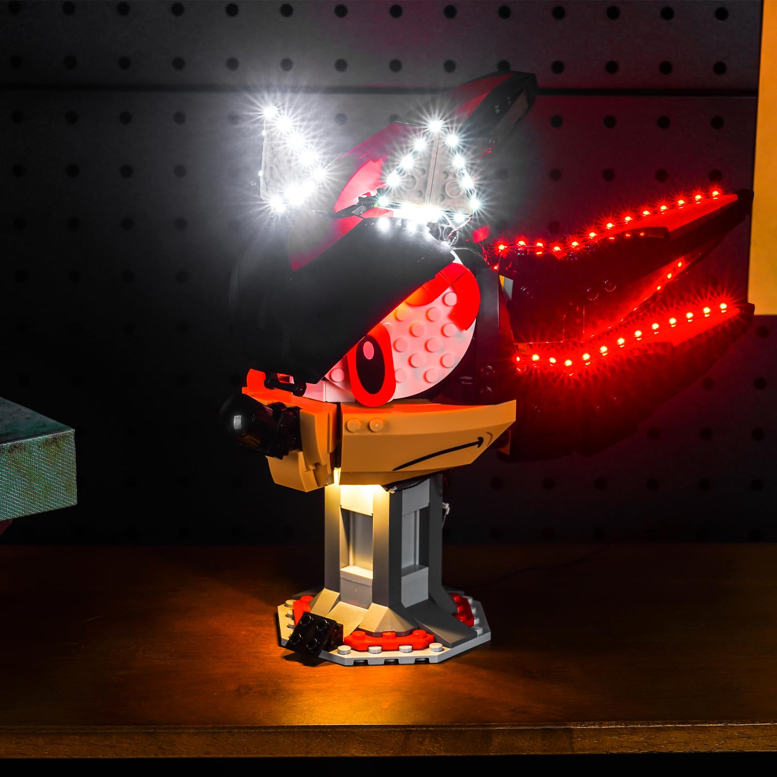 LocoLee Led Light Set Compatible with Lego Shadow the Hedgehog Led Decoration Lighting Kit Compatible with Lego 77000 Building Blocks Model,Only Lights Set,No Model — image 1