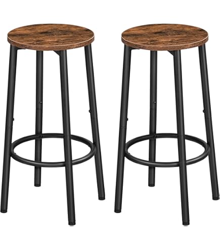 Winsome Carrick 24" Counter Stool - Walnut Finish Solid Wood, Square Seat - View #3